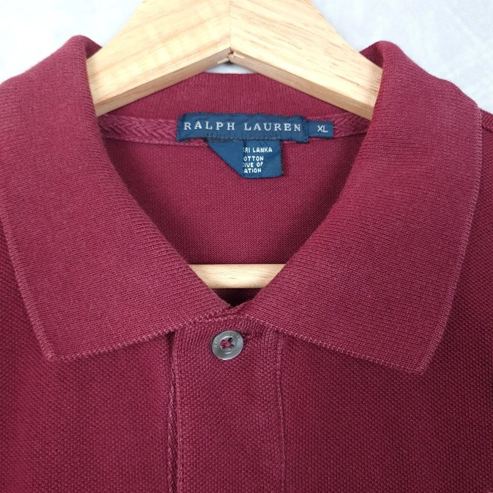 Ralph Lauren Polo Shirt Boys XL Red LXVII Embroidered Stampede Polo Graphic